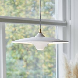 LOOM DESIGN LED pendant light Moja, Ø 42 cm, white