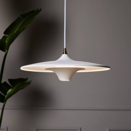 LOOM DESIGN LED pendant light Moja, Ø 35 cm, white
