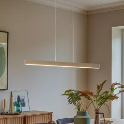 Argon LED pendant light Broll, cream white