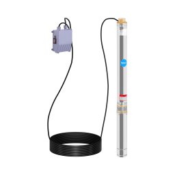 Submersible Pump - 85 mm / 3,35'' - 4800 l/h - 1100 W - 20 m cable - 54 m lift - stainless steel