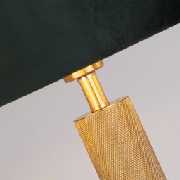 Searchlight London table lamp, brass / green