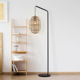 Searchlight X Java floor lamp, bamboo