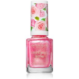 Dermacol Imperial Rose Nail Polish glittering shade 02 11 ml