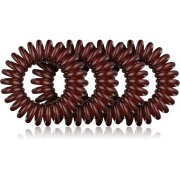 BrushArt Hair Rings Hair Elastics Brown 4 pc