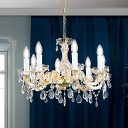 ORION Dolores chandelier with eight bulbs
