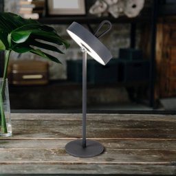 Näve LED table lamp Ella, magnetic, grey