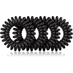 BrushArt Hair Rings Hair Elastics Black 4 pc
