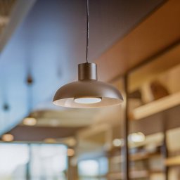 Eko-Light Linea pendant light, black, 1-bulb