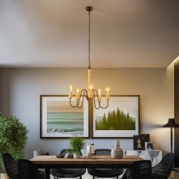 Envostar Joiy chandelier, 5-bulb, black