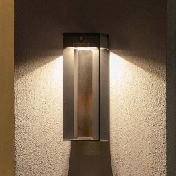 Les Jardins Blade LED solar wall light with sensor, grey