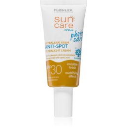 FlosLek Laboratorium Sun Care Derma Photo Care Light Protective Moisturiser for skin with imperfections SPF 30 30 ml