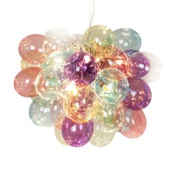 By Rydéns Gross glass hanging lamp colourful 50 cm