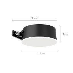 Philips LED wall light Vynce, Ø head 11.2 cm