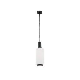 Euluna Milano pendant light, 1-bulb, cylinder, white
