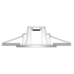Ledino Holstein LED recessed light IP65 116° rigid, white
