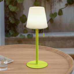 Lindby LED rechargeable lamp Azalea yellow aluminium CCT height-adjustable