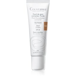 Avène Couvrance Fluid Foundation Corrector Fluid Coverage Foundation SPF 20 shade 5.0 Golden 30 ml