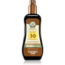 Australian Gold Spray Gel Sunscreen With Instant Bronzer Protective Tinted Gel SPF 30 237 ml