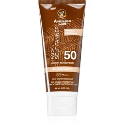 Australian Gold Face + Self Tanner Self-Tanning Face Lotion SPF 50 88 ml