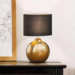 FISCHER & HONSEL Foro table lamp, bronze/black, height 39 cm