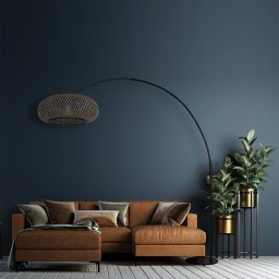 Steinhauer Sparkled Light arc floor lamp black