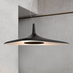 Luceplan Futuristic LED pendant light Soleil Noir