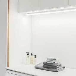 Nordlux Glendale LED batten light, 119 cm, IP20, plastic, white
