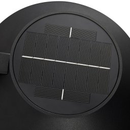 Nordlux LED outdoor wall light Justina, black, sensor, metal