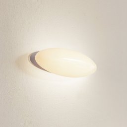 Lucande LED wall light Leihlo, white, plastic, 8 cm high