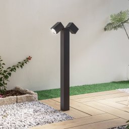 Lindby Othil path light, 2-bulb, 80 cm, anthracite, metal