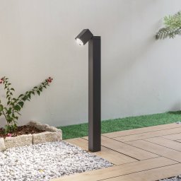 Lindby Othil path light, 80 cm high, anthracite, metal