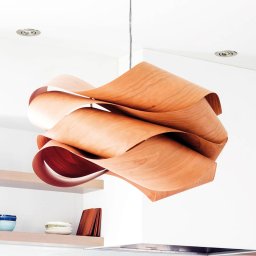 LZF LAMPS LZF Link pendant black cable Ø 69 cm cherry wood