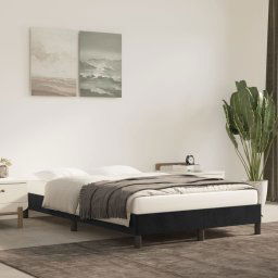 vidaXL Bed Frame without Mattress Black 120x190 cm Small Double Velvet