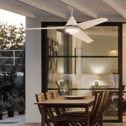ACB ILUMINACIÓN Bora LED ceiling fan, remote control CCT IP44