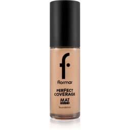 flormar Perfect Coverage Mat Touch Foundation Mattifying Foundation for combination to oily skin shade 301 Soft Beige 30 ml