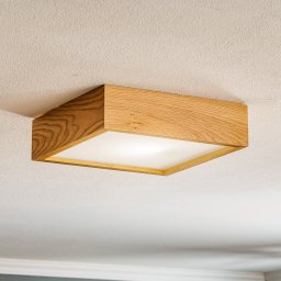 Envostar Kerio ceiling lamp 27.5x27.5cm light oak