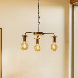 Envostar Yorik hanging light with tree discs, 3-bulb