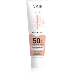 Naif Baby & Kids Mineral Sunscreen SPF 50 0 % Perfume Protective Sun Cream for babies and children fragrance-free SPF 50 100 ml