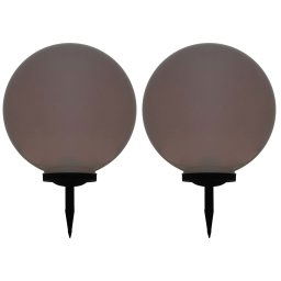 vidaXL Outdoor Solar Lamps 2 pcs LED Spherical 50 cm RGB