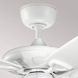 KICHLER Ceiling fan Kevlar 60 IP44, white, Ø 152 cm