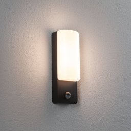 Paulmann Bonnie LED outdoor wall lamp, aluminium, anthracite, sensor