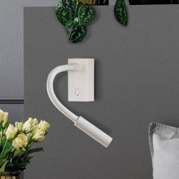 ACB ILUMINACIÓN LED wall reading lamp Cio, switch, flex arm, 930, white