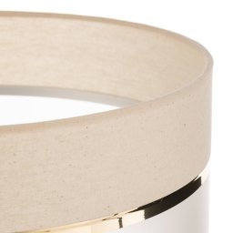 HELAM Lampshade Helen E27 Ø35/Height 20cm ecru/gold