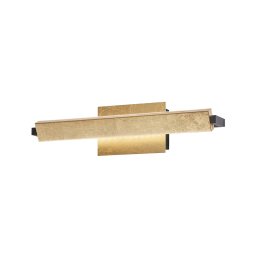 FISCHER & HONSEL LED wall light Pare, gold-coloured, width 40 cm, metal, CCT