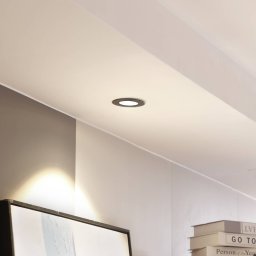 Arcchio LED downlight Lirin, black, 3,000K
