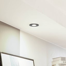 Arcchio LED downlight Eliar round black CCT swivelling