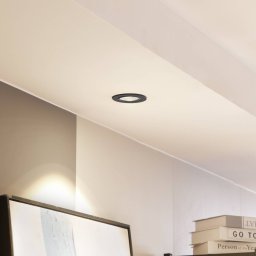 Arcchio LED downlight Zarik black, 3,000K