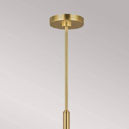 FEISS Brianna chandelier, 6-bulb, burnished brass