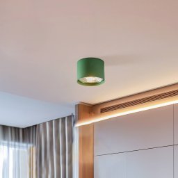 Argon Chloe ceiling spotlight, fixed, green