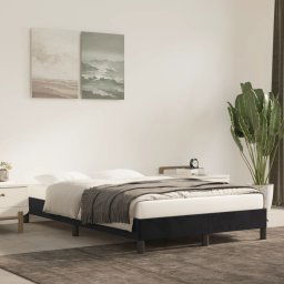 vidaXL Bed Frame without Mattress Black 120x190 cm Small Double Velvet